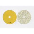 China Sharp type wet grinding white 100mm diamond polishing pad